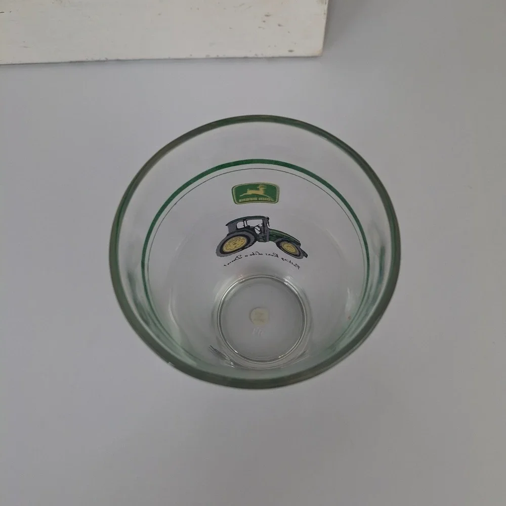 Gibson Everyday John Deere 16oz Conical Tumblers Set of 4 Tractor Glass 38856.04